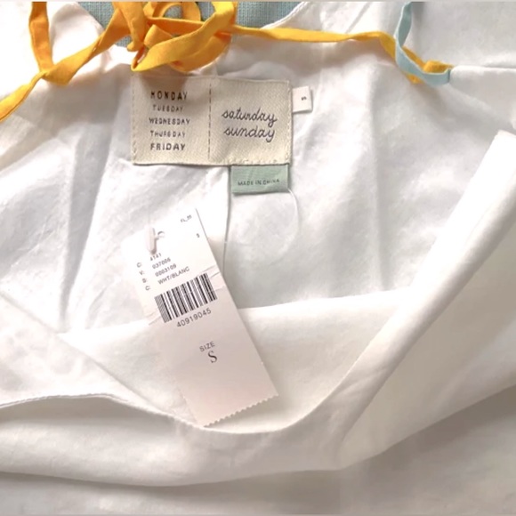 Anthropologie Eloise Layered Colorblock Sleep Top Small NWT Retail $58 - Picture 9 of 11